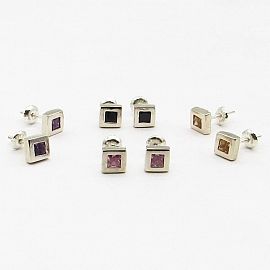 AROS CUBIC 6x6MM /PLATA